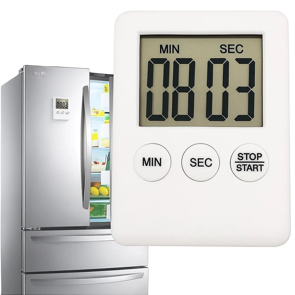 Minutnik kuchenny timer cyfrowy na magnes stoper LCD alarm Zdjęcie produktu 