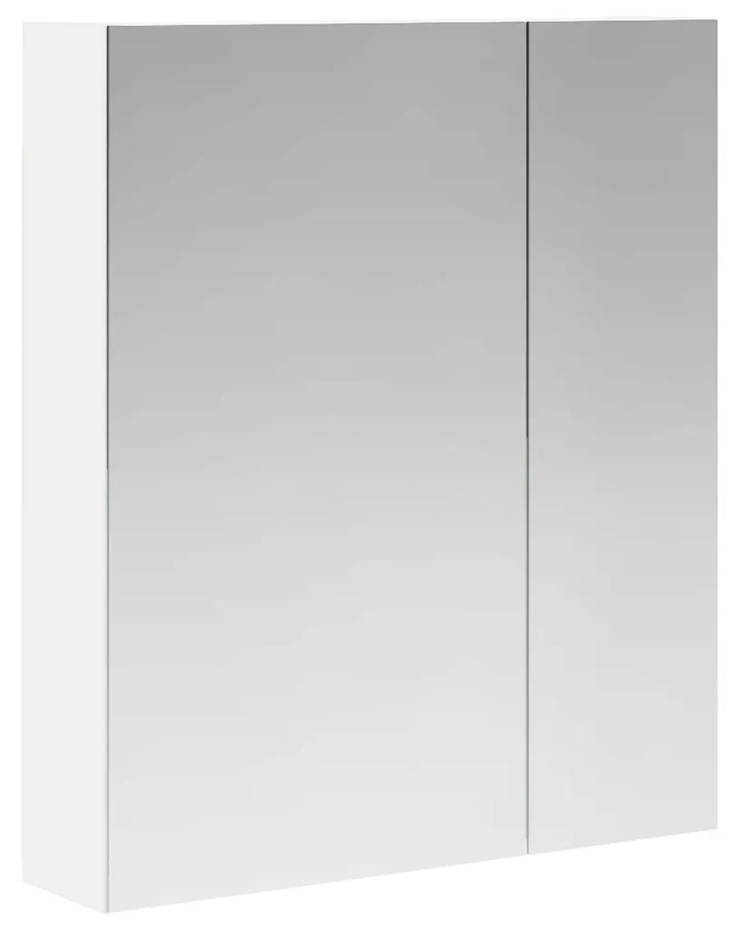 Armoire miroir de salle de bain vidaXL blanche pour petit espace 60cm