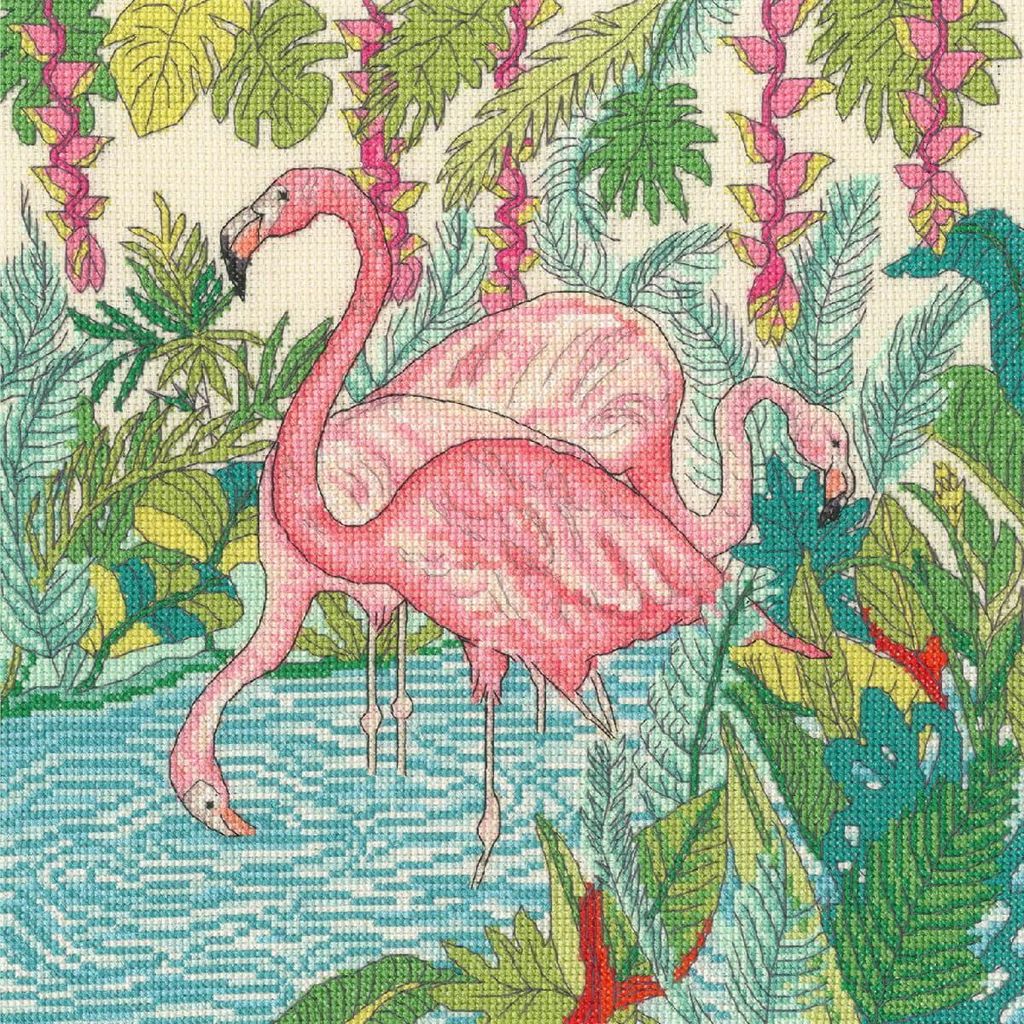 Bothy Threads Stickset "Fern Garden", XFY9, 26x26 cm