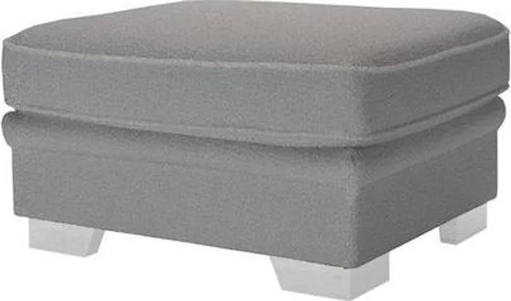 Pouf d'appoint Ronay Teddy Slate-White - Idéal pour coin lecture et détente - 2