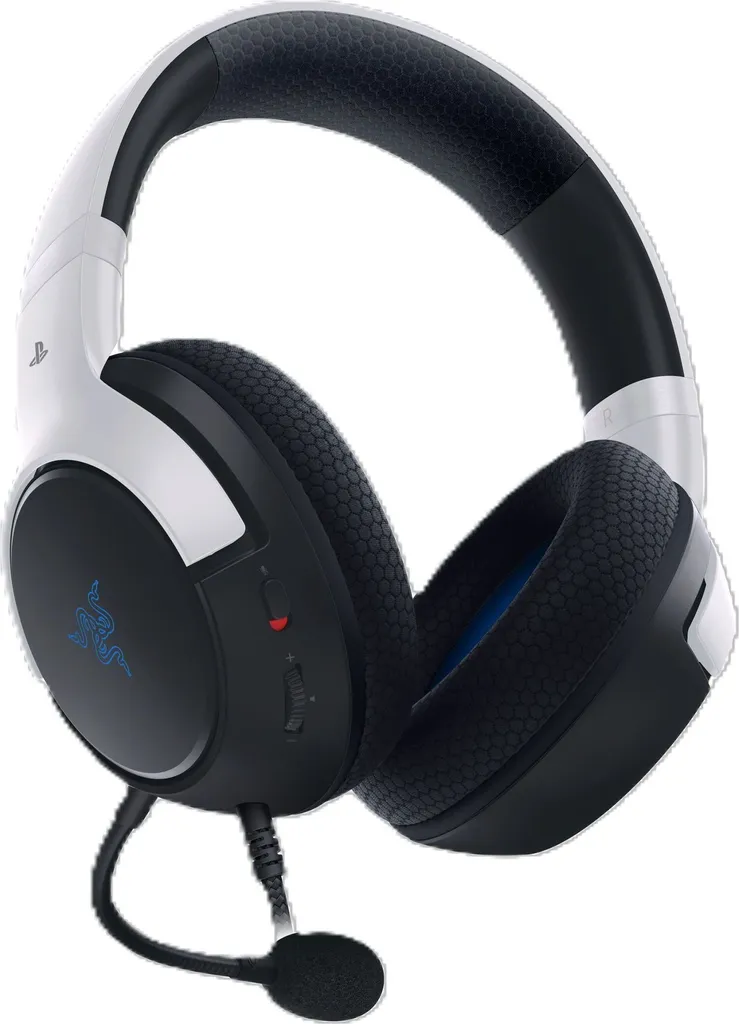 Casque Gaming Filaire Razer Kaira X Blanc avec Micro pour Console PS5