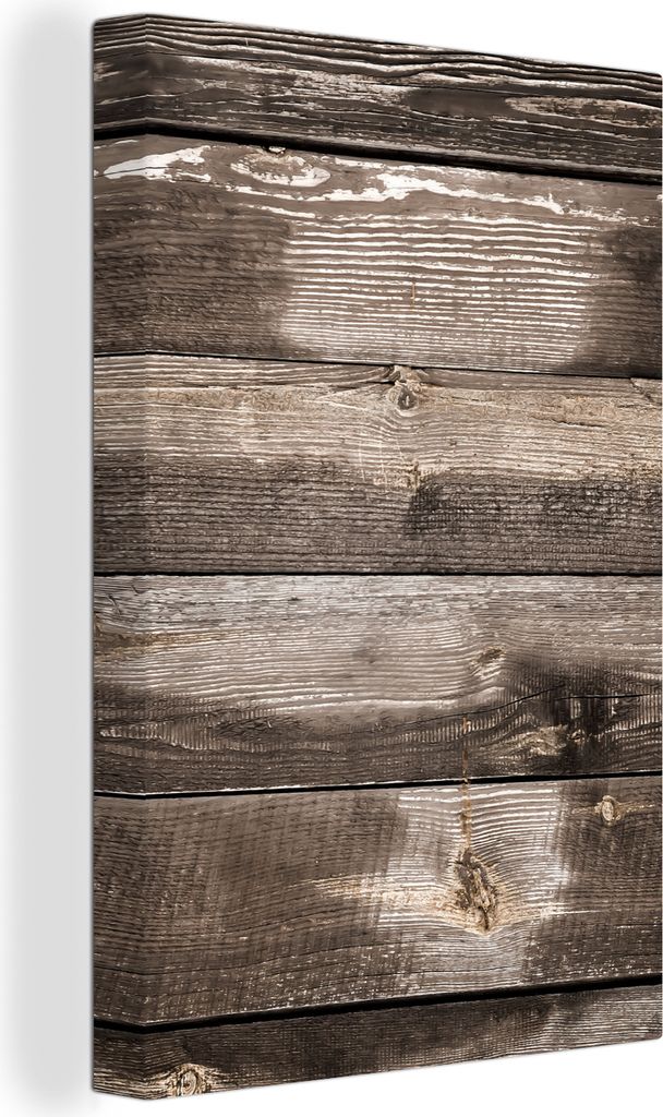 OneMillionCanvasses - Leinwandbilder - 90x140 cm, Vintage - Holz - Muster, Wandbilder Kunstdruck Wanddekoration - Foto auf Leinwand - Gemälde au...