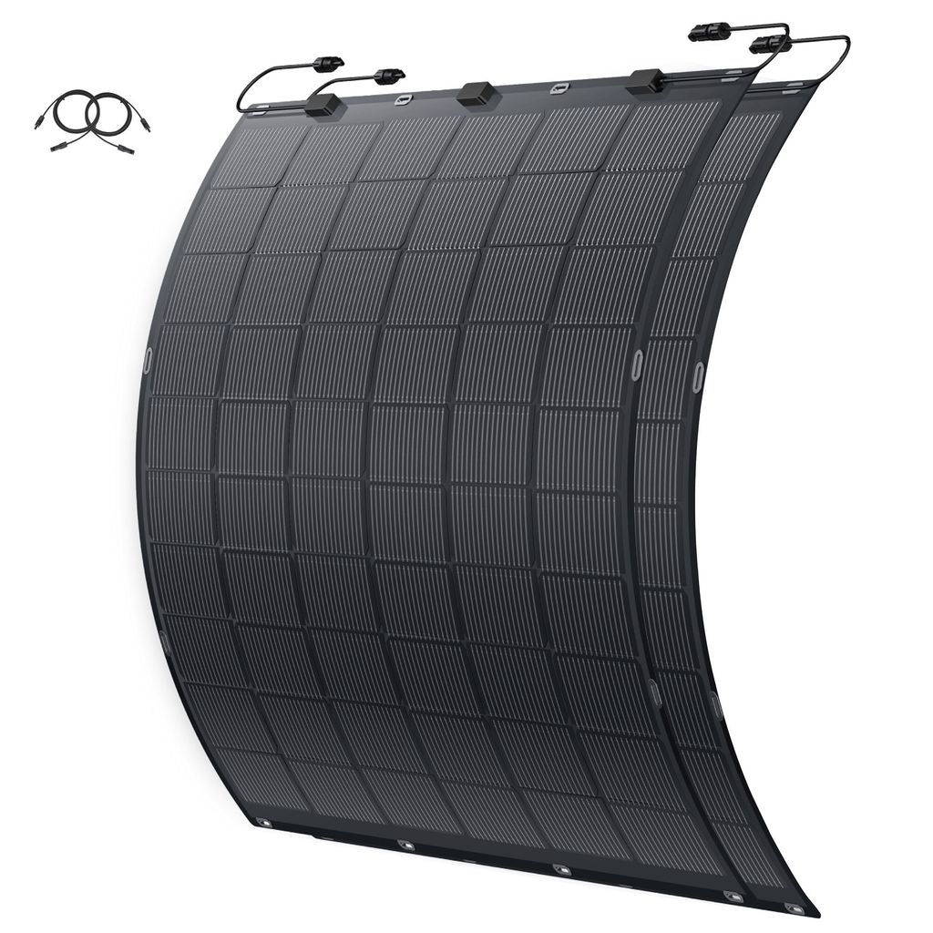 Flexibel Solarpanel 450W, Solarmodul 2x225W für Balkon Dach Produktbild 