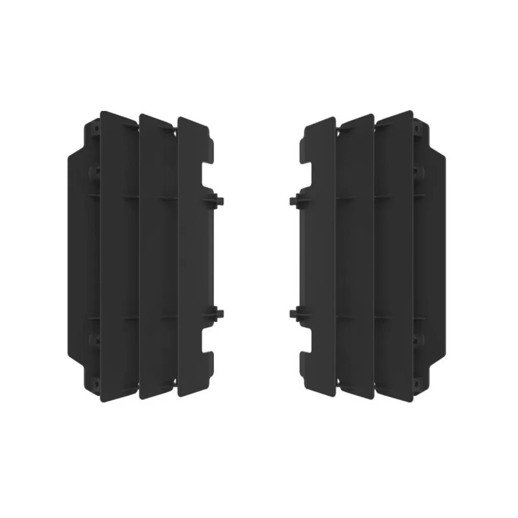 Ouïes de radiateur Polisport pour Kawasaki KX250 2005-2007 noires
