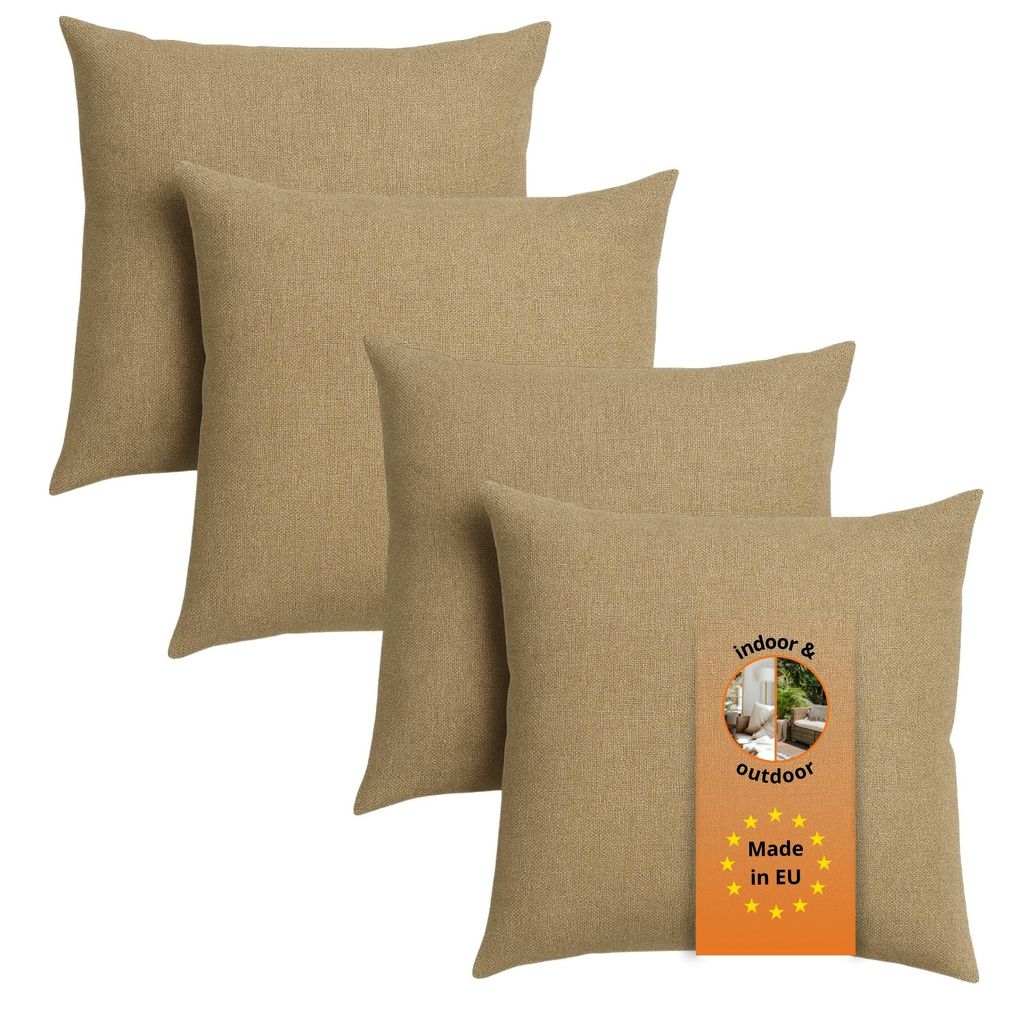 4er Set Sofakissen, 40 x 40 cm, Dekokissen, Kopfkissen, Produktbild 