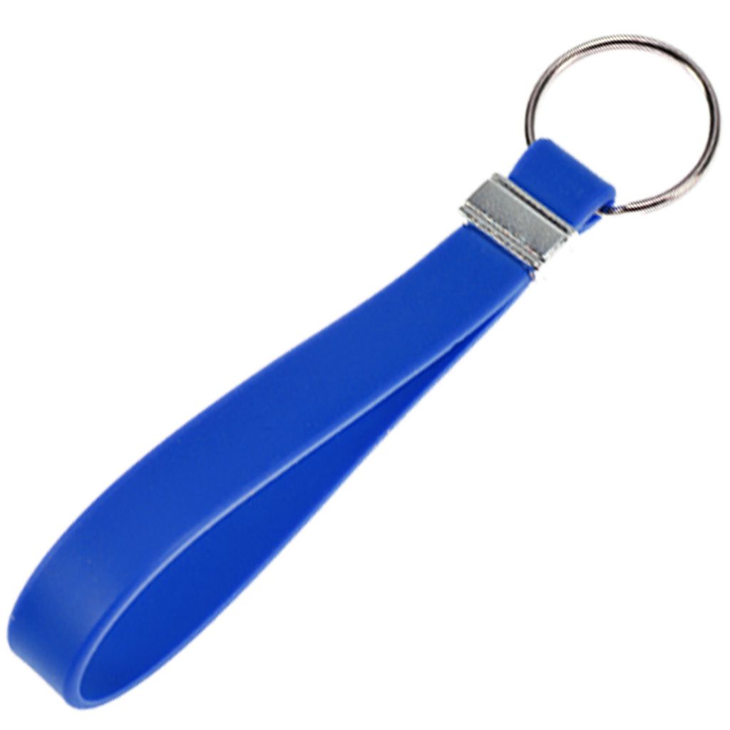Silikon Schlüssel Band Key Tag Schlüssel Anhänger Blau Produktbild 
