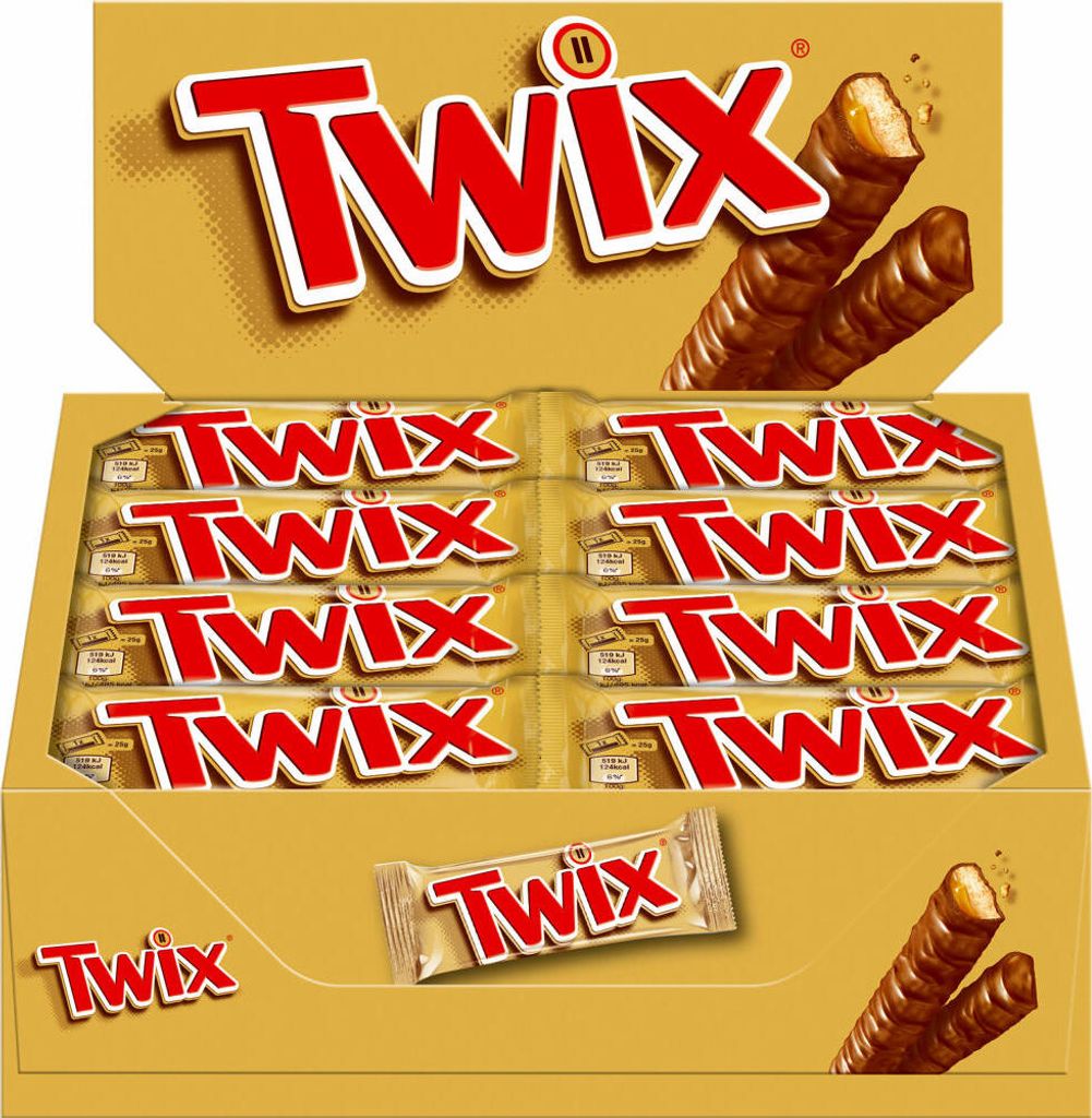 Twix, Schokoriegel, Schokolade, Schoko-Karamell Riegel, 32 Produktbild 