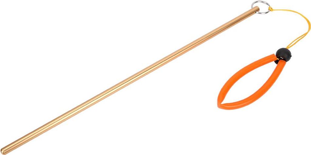 Kitzelzeigerstab aus Aluminiumlegierung zum Tauchen mit Messung und Umhängeband (golden)