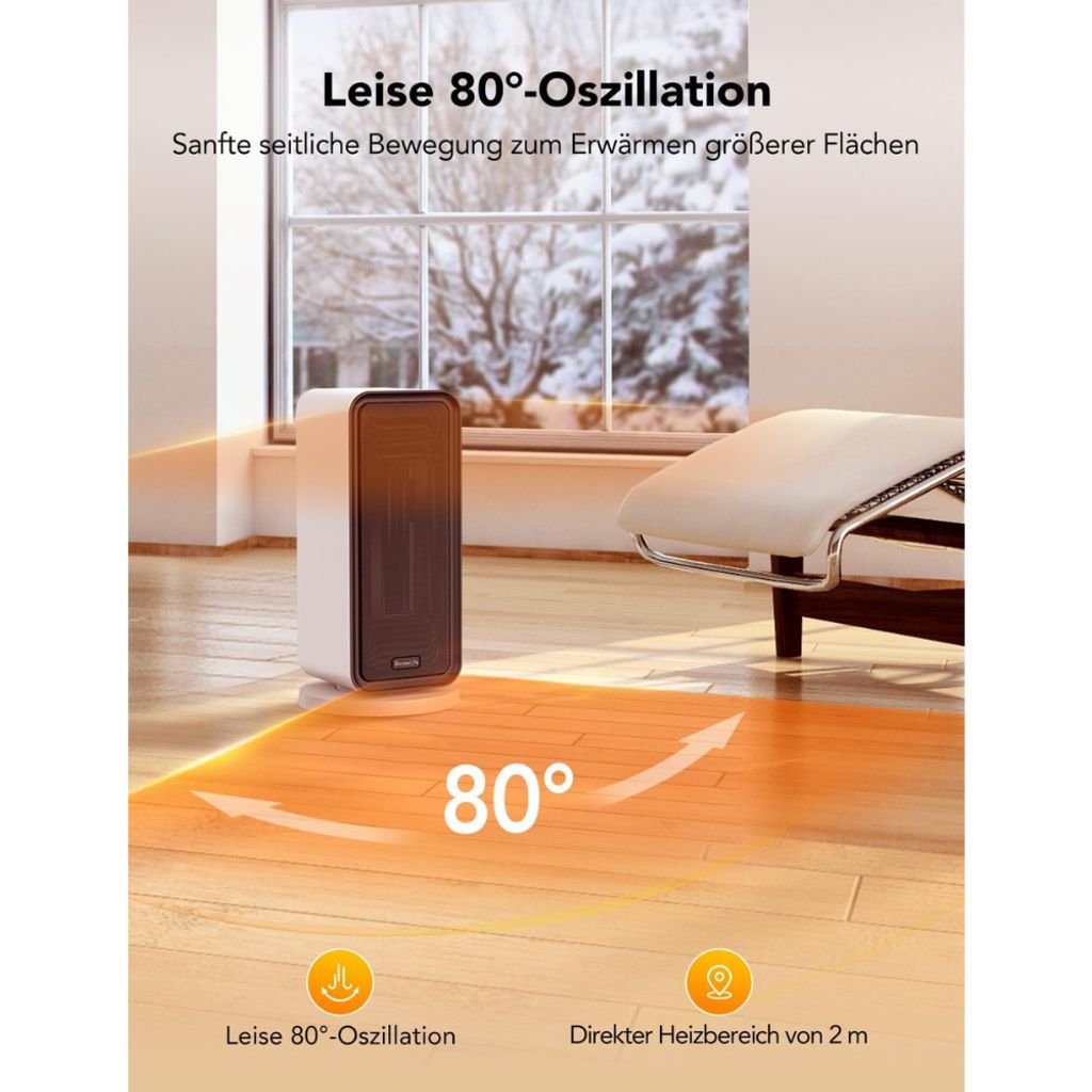 GoveeLife Intelligente Elektrisch Heizlüfter für große Produktbild 3