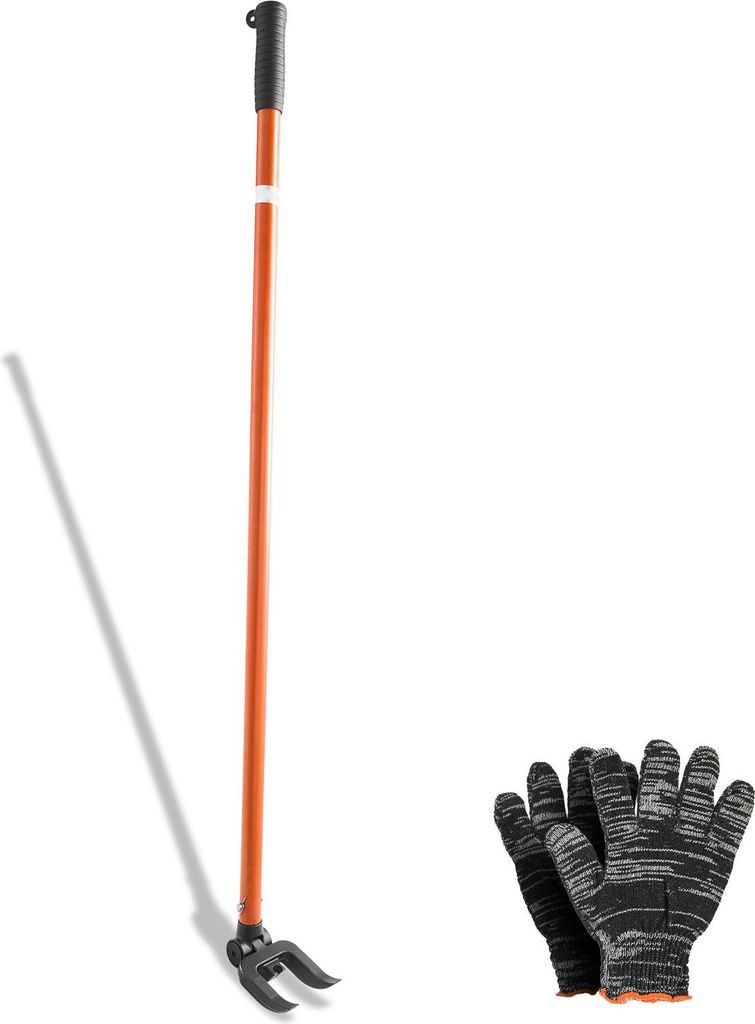 SucceBuy Plattenheber mit 907 kg Tragkraft, 1270 mm Länge, inklusive Handschuhe & Nagelzieher, robuster Paletten-Buster zum Entfernen von Bodenbel...