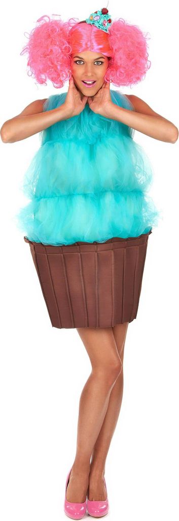 Cupcake Kostüm für Damen - türkis Produktbild 