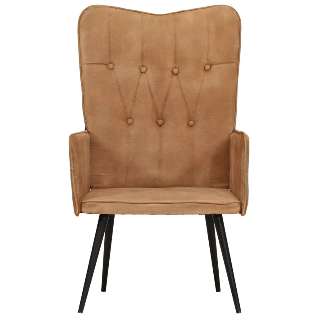 Poltrona vidaXL in Tela Marrone 55x41x97cm - Resistente e Stabile