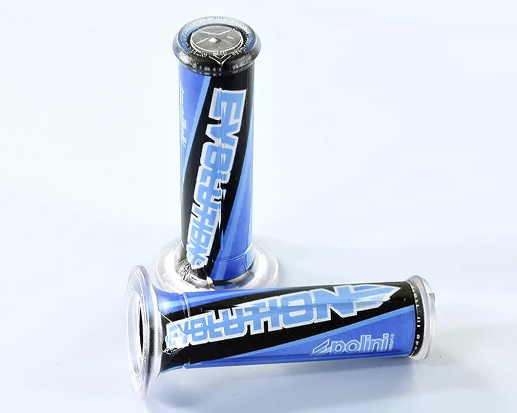 Poignées de guidon Polini Evolution pour scooter et moto routière 22mm