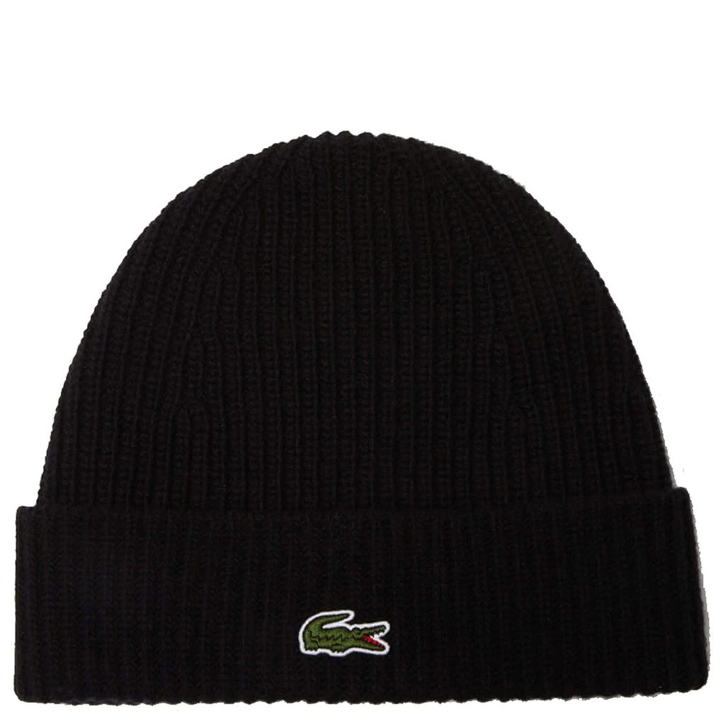 Lacoste Lacoste Uni Beanie - Mütze aus gerippter Wolle
