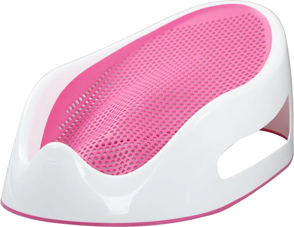 Support de bain bébé rose antidérapant en silicone TPE ultra doux - 2