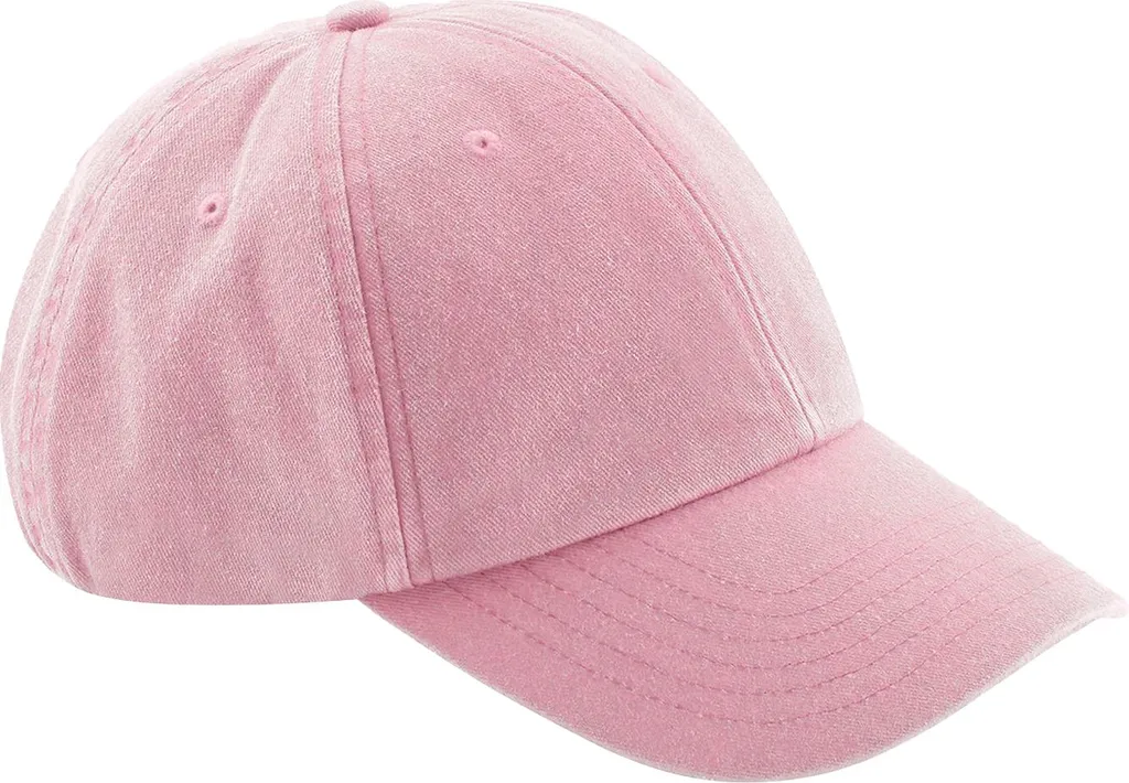 Cappello Baseball Bambini Beechfield RW10813 Cotone Rosa