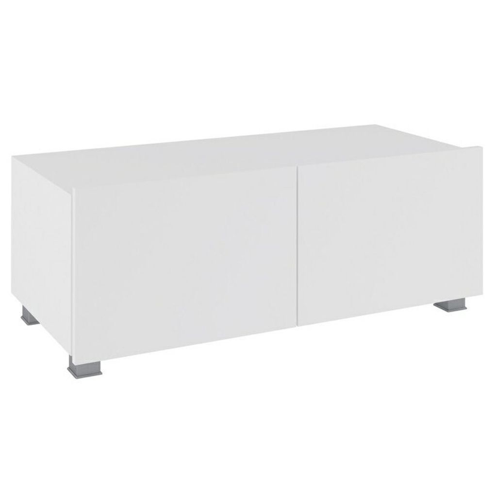 TV stolek 100 cm CHEMUNG - bílý / lesklý bílý Obrázek produktu 
