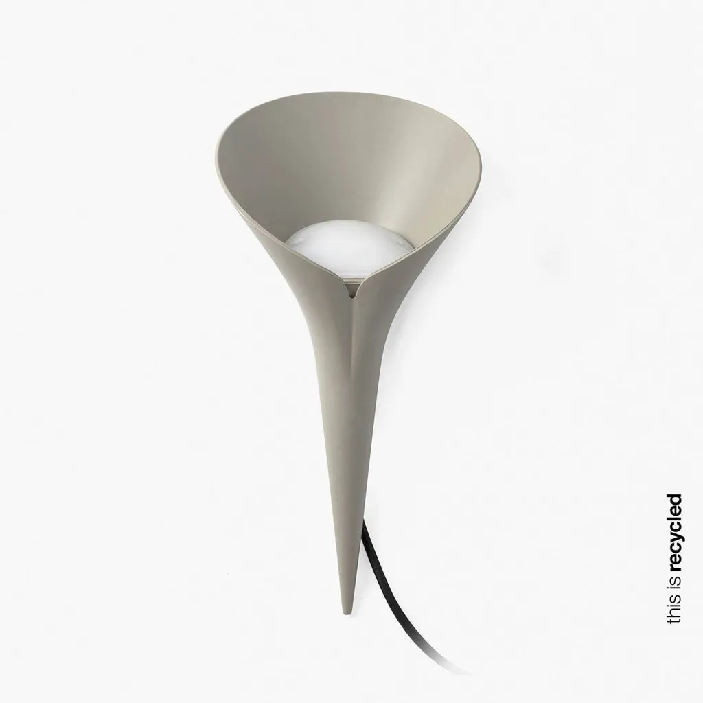 Lampe de jardin pour balisage d'allée LEAF GU10 8W gris anthracite