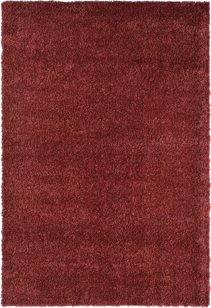 MY-RUG Teppich, Hochflorteppich Shaggy Star, 290x200, rot, leicht glänzend, extra flauschig, Rechteckig