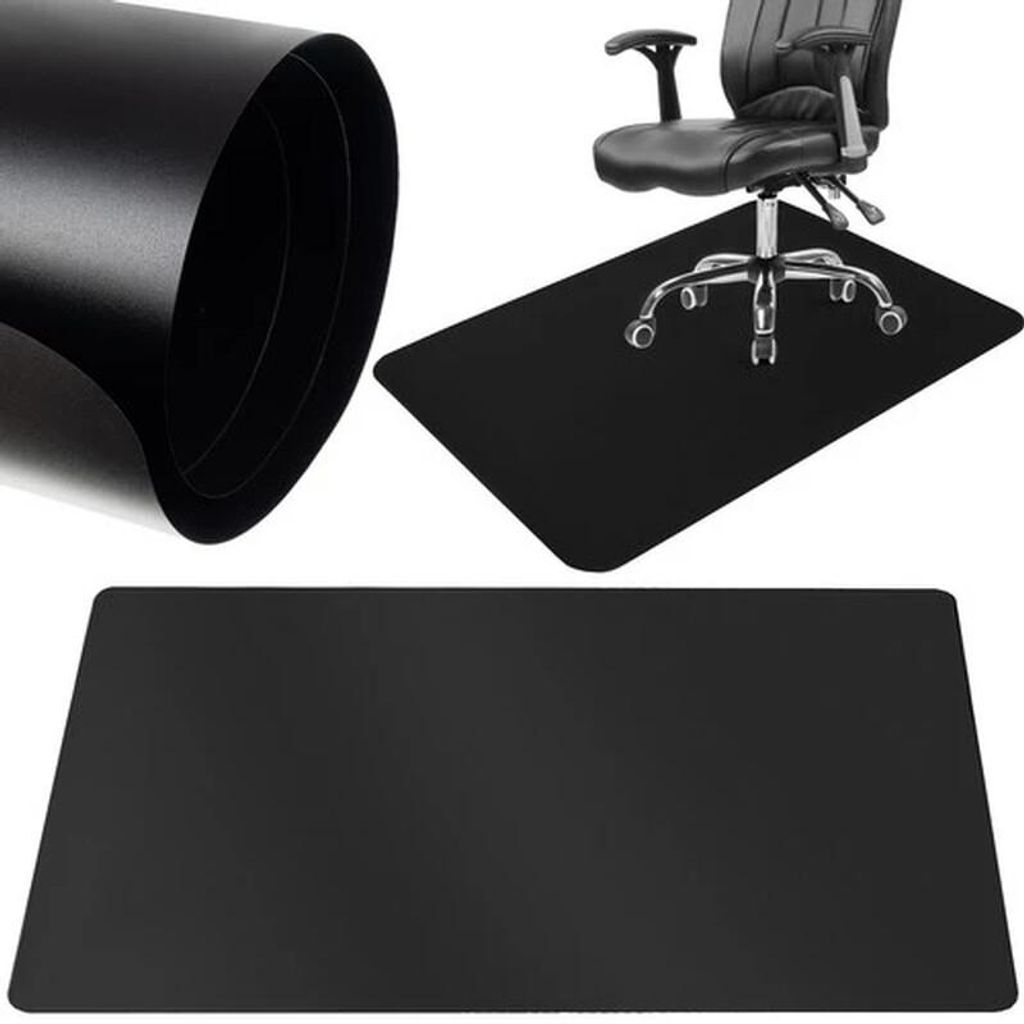 Mata ochronna pod krzesło 100x140cm RUHHY - czarna Zdjęcie produktu 