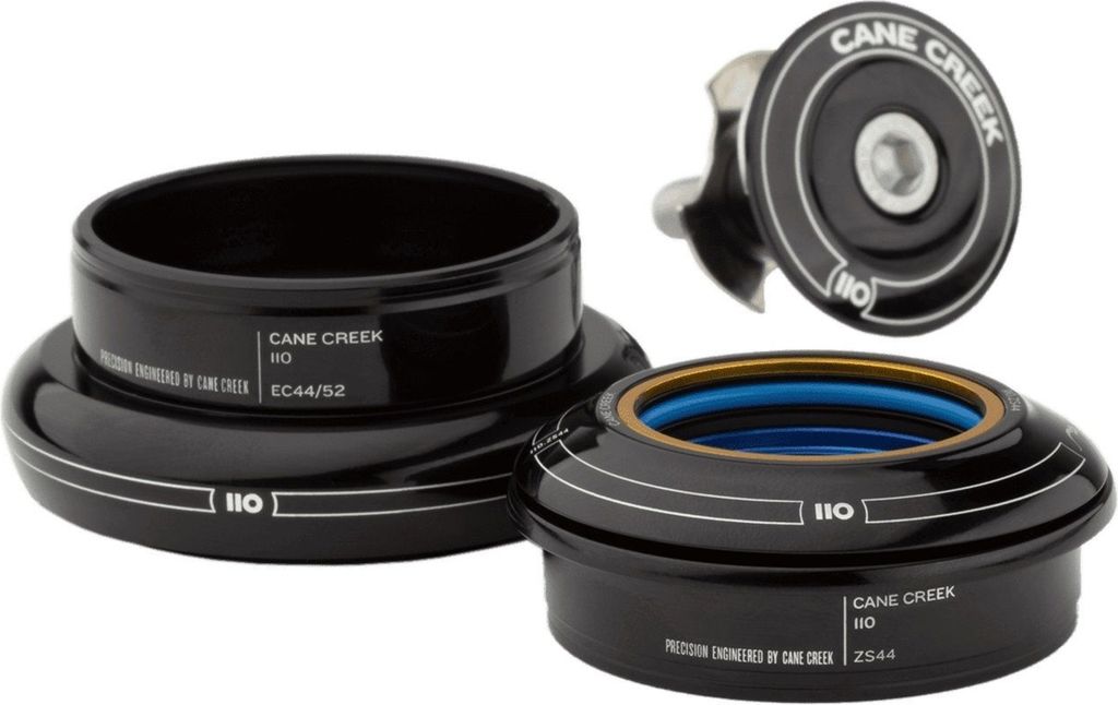 Cane Creek 110 Tapered Steuersatz, 1 1/8"-1.5", IS41/28.6/H9 | IS52/40, short 51.1OD, wide, black