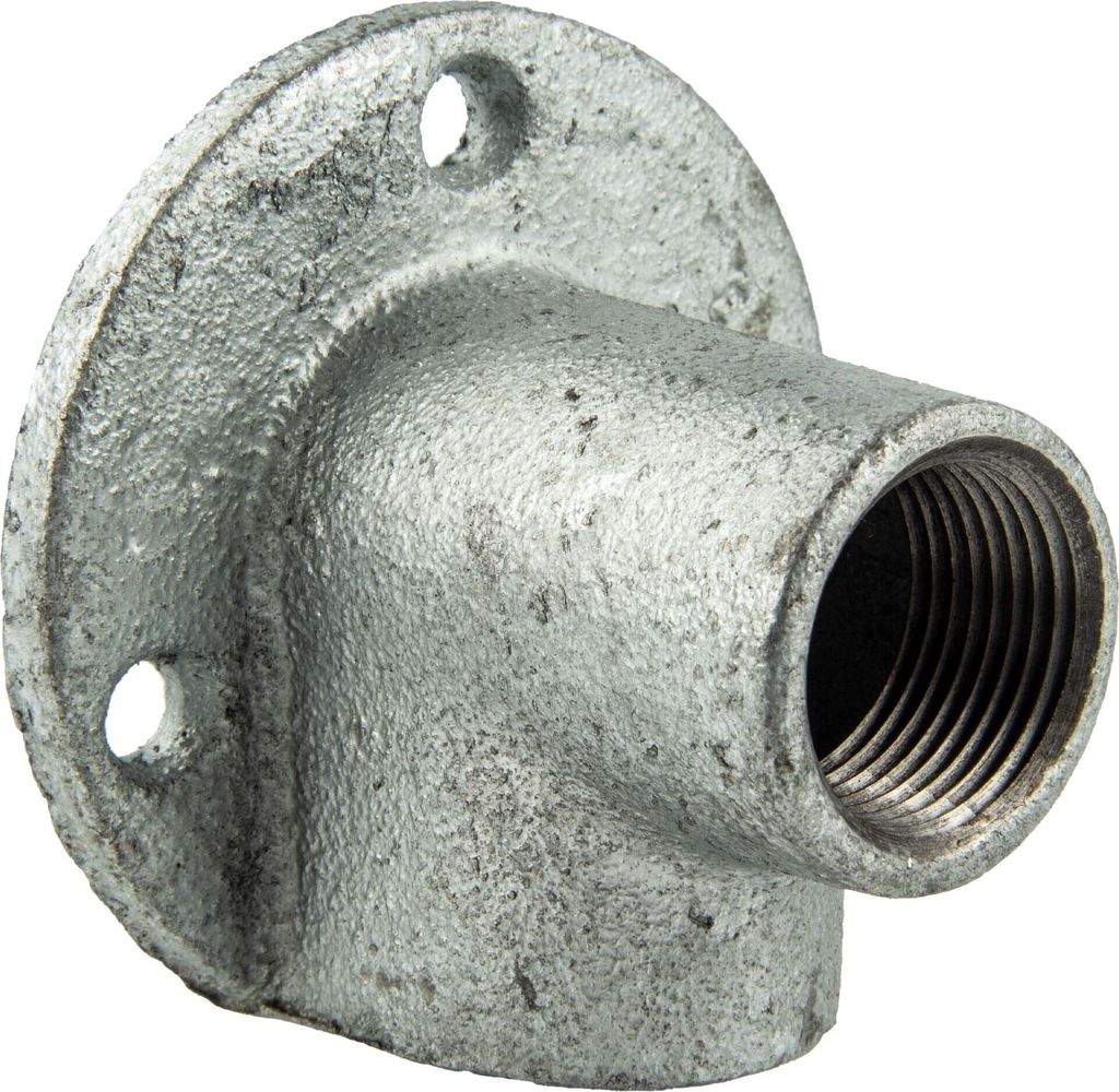 Temperguss-Gewindefitting verzinkt Deckenwinkel, IG x IG 3/4 Zoll, Typ 471, DVGW
