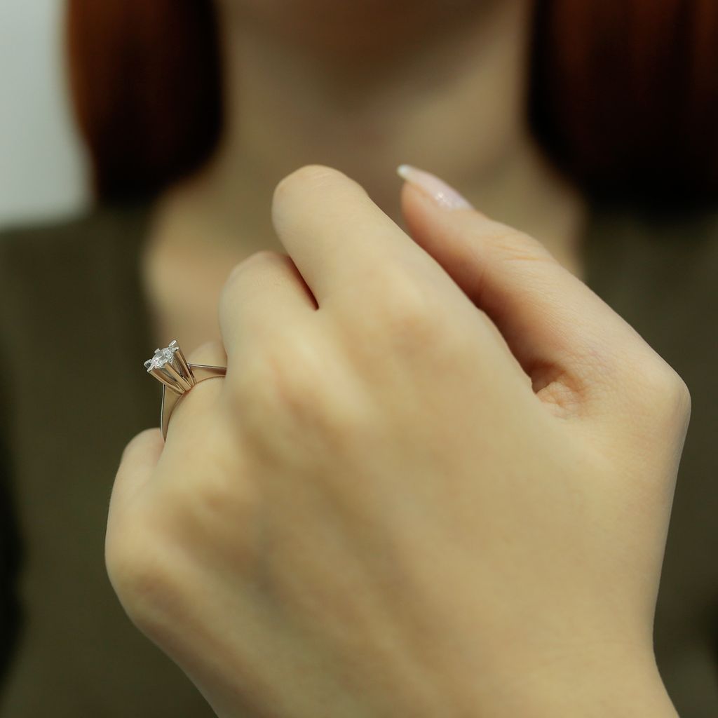0,45 Carat Diamant Solitär Ring Weißgold