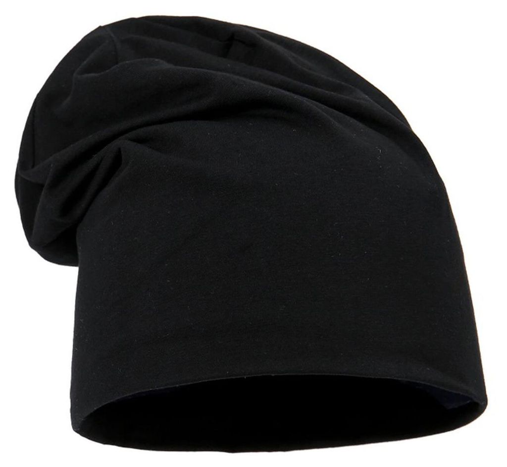 Leoberg Uni Beanie Mütze für Erwachsene - Leichte Kopfbedeckung in 158001-Schwarz-1