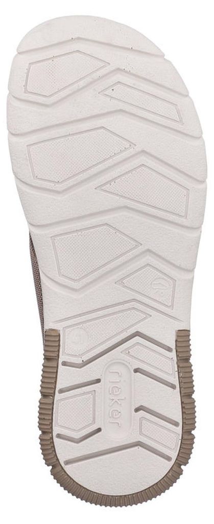 Rieker Herren Pantolette sportlich mit Kreuzbandage aus Textil 25250, Größe:44 EU, Farbe:Beige