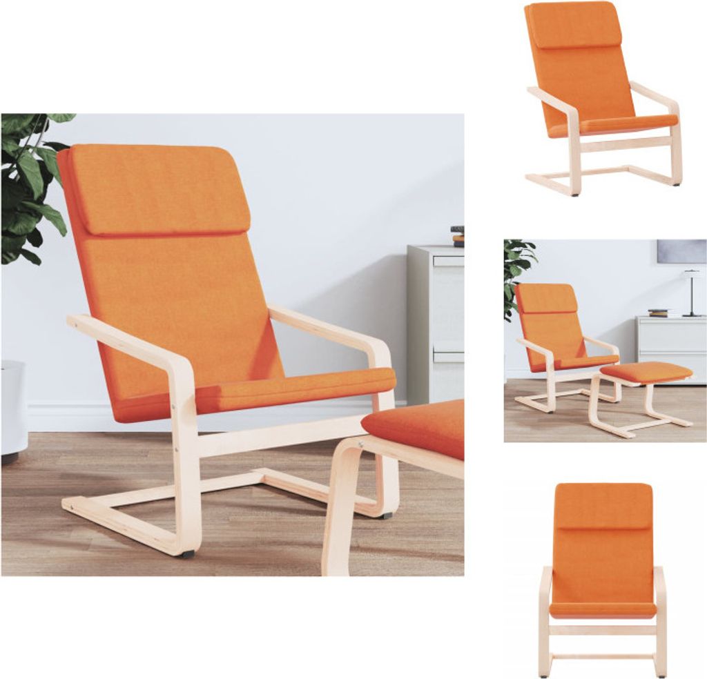 vidaXL Relaxsessel Dunkelgelb Stoff - Sessel