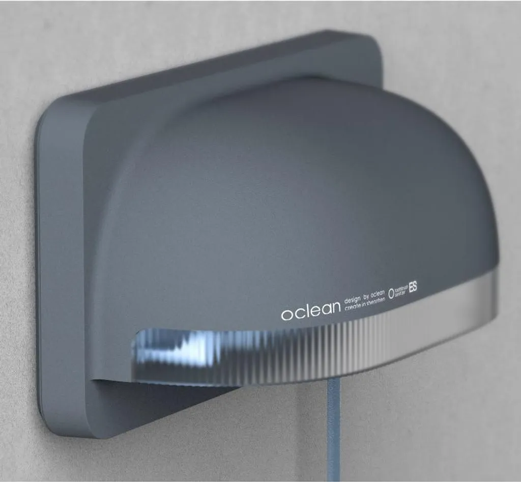 Désinfectant UV pour Brosse à Dents Oclean S1 Gris Mural sans Perçage - 7