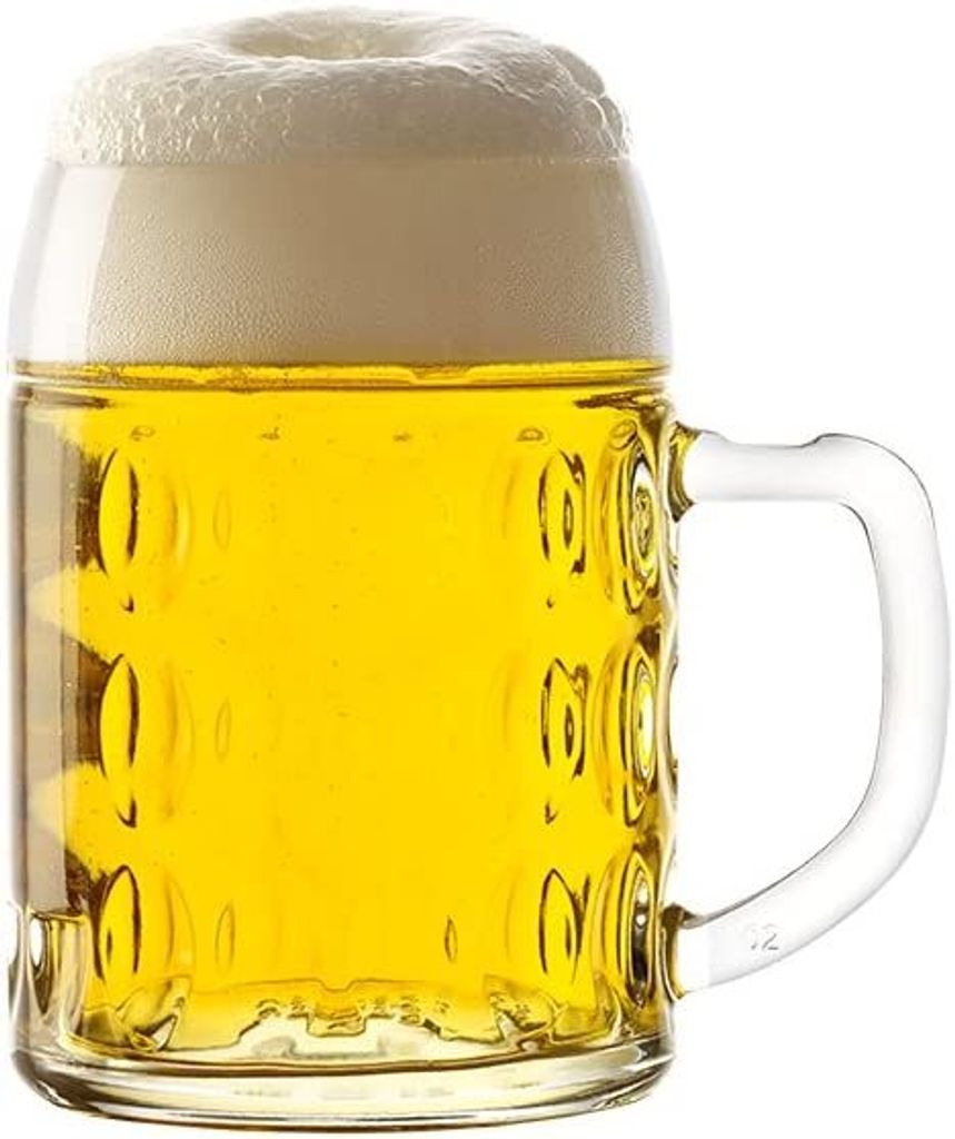 6x Stölzle Oberglas Kaiser Bierkrug 0,5 l, geeicht