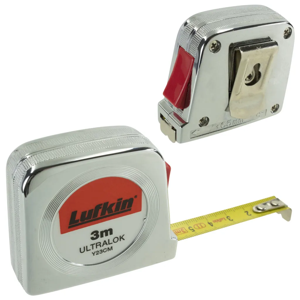 Mètre ruban de poche Lufkin 3m - Mètre à ruban look rétro en métal