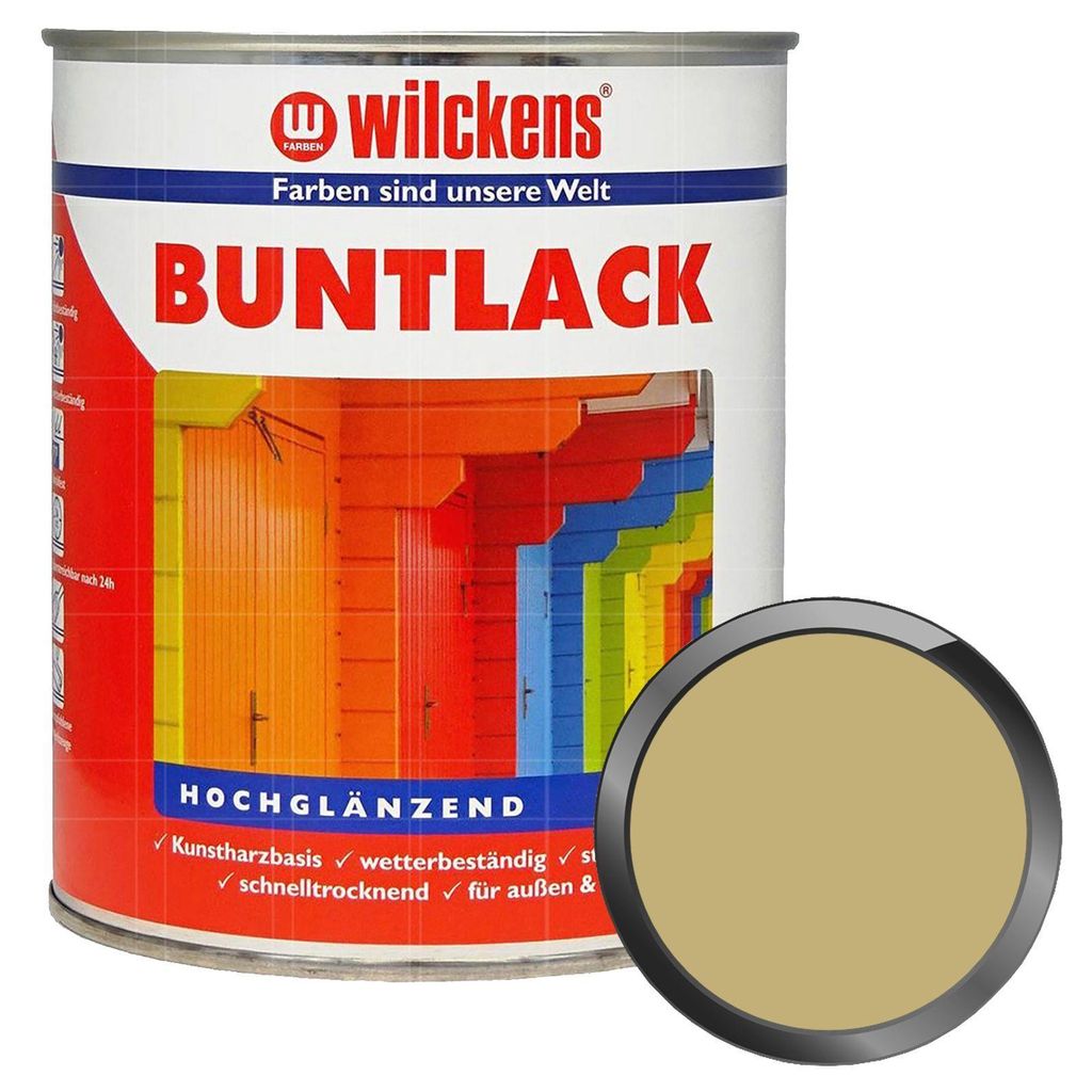 Wilckens Buntlack RAL1001 Beige hochglänzend 0,375l 10910100030
