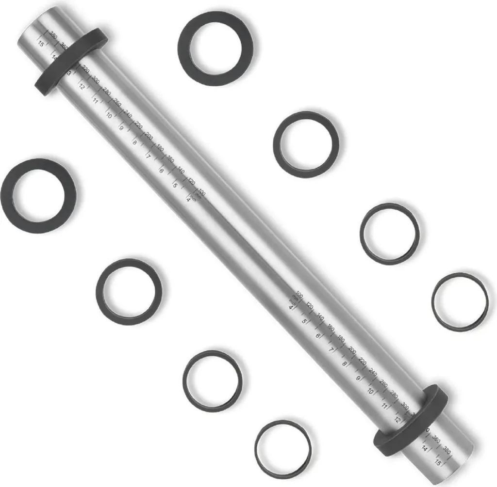 Mattarello Regolabile Acciaio Inox 40cm Super Kitchen - Qualità Pro