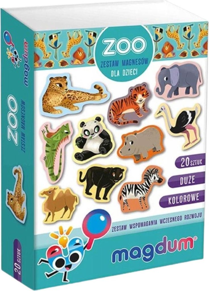 Zoo-Magnet-Set, Tiere, süße Bilder, leuchtende Farben, Puzzle, MV 6032-05