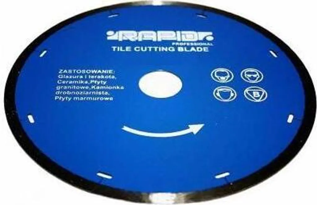 Disque de coupe diamanté 250mm pour carrelage et grès cérame - Modèle Rapid