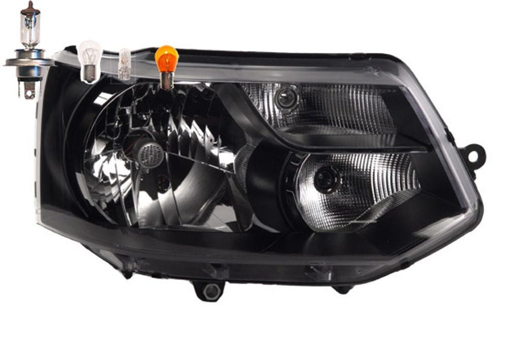 Johns, Scheinwerfer Halogen passend für VW Transporter T5 11/2009 - Rechts Leuchtmittel 7E1941016D 7E1941016H 7E1941016R 7E1941016T