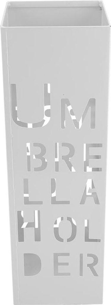 Weißes Eisen ausgehöhlt Regenschirm Lagerung Korb Stand Halter Rack