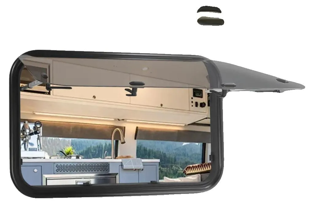 Dites adieu aux insectes : fenêtre coulissante RV alu avec moustiquaire