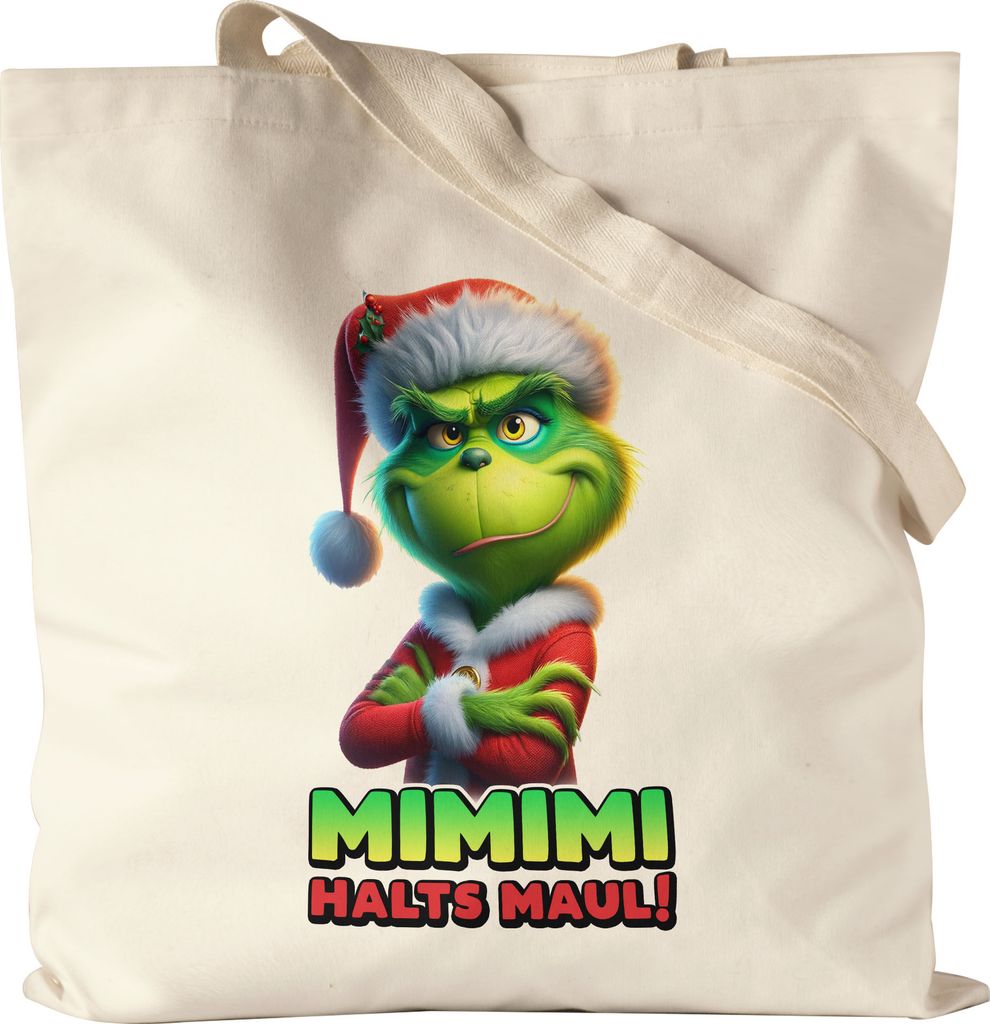 Mimimi Halts Maul Anti Weihnachten Jutebeutel Weihnachtsmuffel Sarkasmus Feiertag