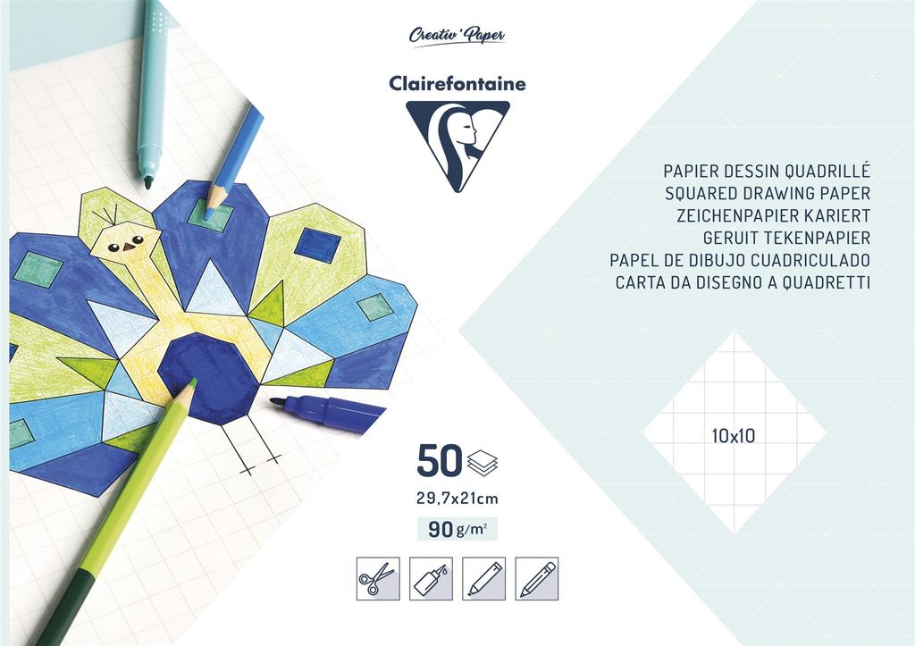 Maildor Cube Pad 90g 50Bl A4 3065500265233