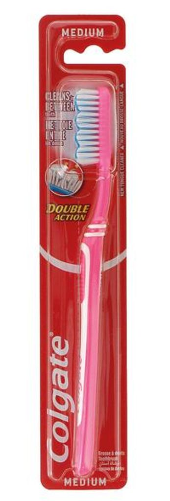 Brosse à dents moyenne Colgate Double Action Image du produit 