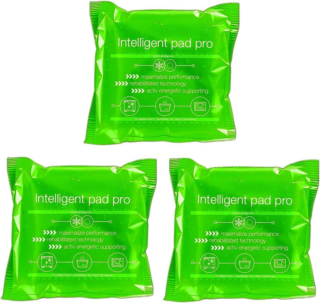 3er Set Kühlpacks Kühlpads -  GERMANY - 15x15 cm - Kalt & Produktbild 