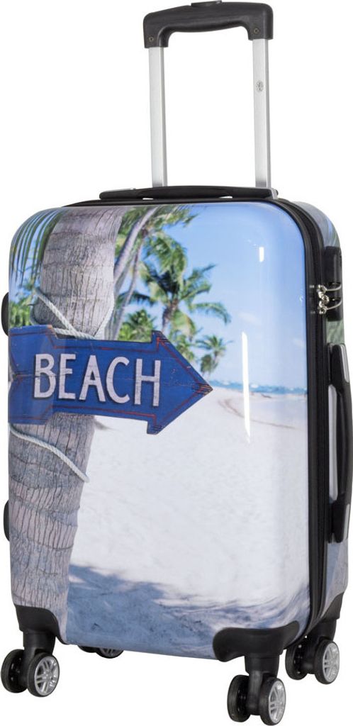 Hartschale kleiner Handgepäck Koffer Beach Strand Motiv Produktbild 