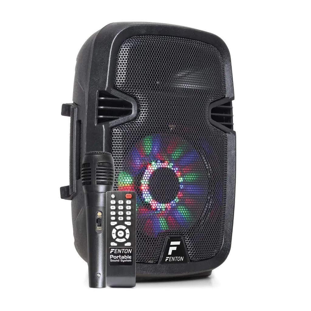 Enceinte de Soirée Portable Bluetooth Fenton FT8LED avec Micro et LED