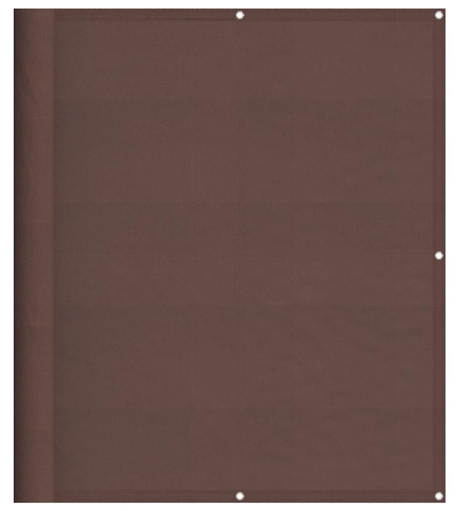 vidaXL Balkon-Sichtschutz Braun 120x800 cm 100 % Polyester-Oxford