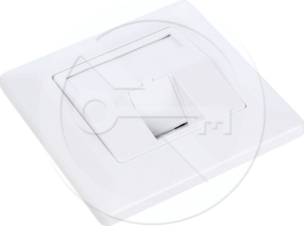 SX9-1-0-WH - Solarix stopcontact voor 1 keystone-module Productafbeelding 