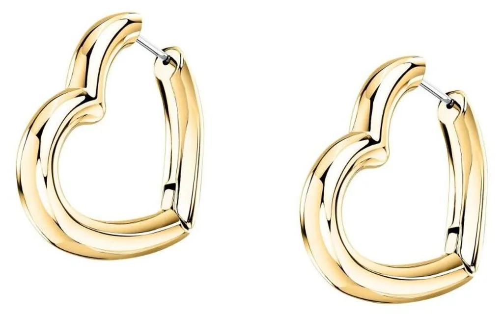 Boucles d'oreilles cœur plaqué or SAUP27 : confort et tenue sans nickel