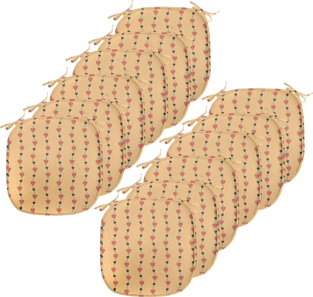 Set 12 Cuscini Sedie Cucina Impermeabili 40x40 ABAKUHAUS Hearts